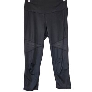 Zella High Rise Cropped Leggings Mesh Panel Athleisure Small